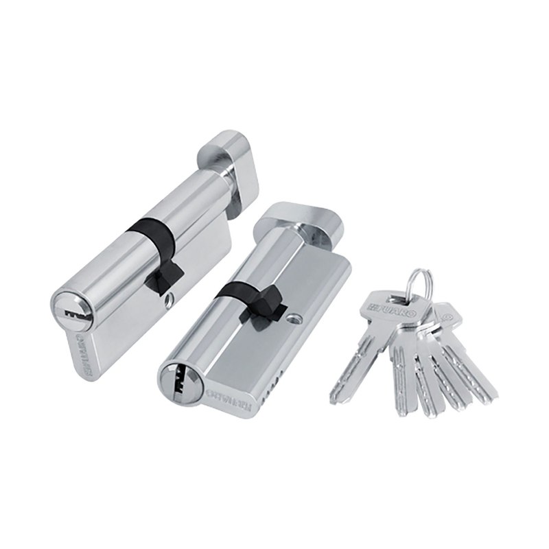 Цилиндровый механизм FUARO 2000ZMKnob 100 хром