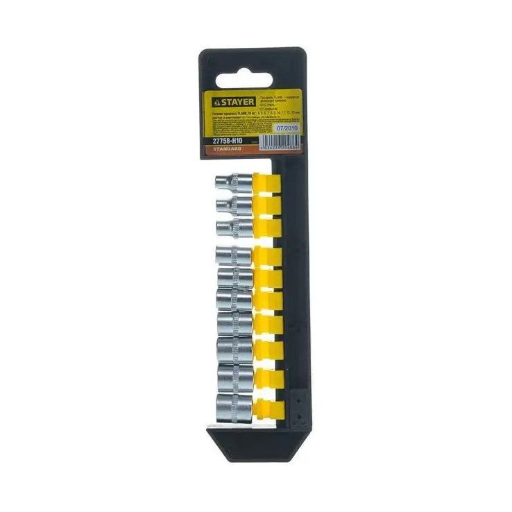 Набор торцовых головок STAYER RSS 10S 10предм 1/2" 27758-H10
