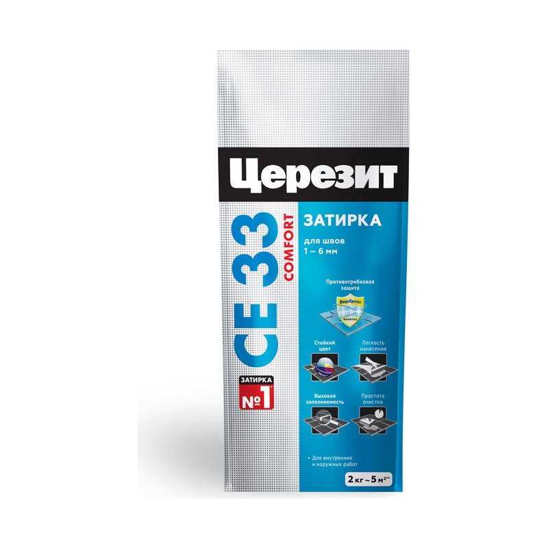 Затирка ЦЕРЕЗИТ CE33 S манхэттен (2кг)