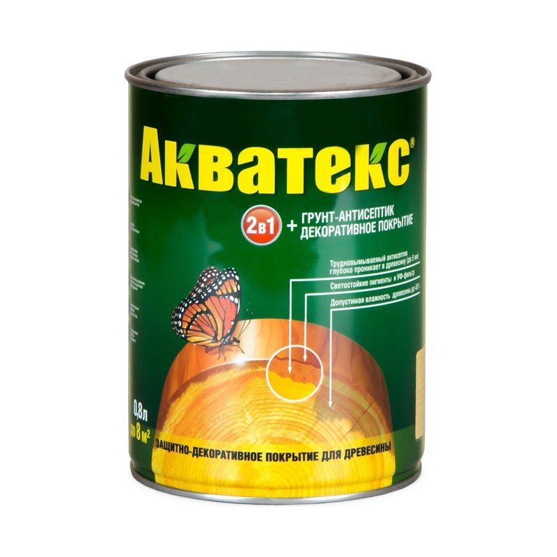Текстурное покрытие Акватекс 0,8 л сосна