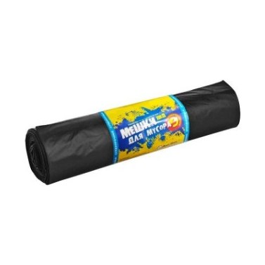 Мешки для мусора 240 л (40 мкм) GRIFON ПВД черные 10 шт