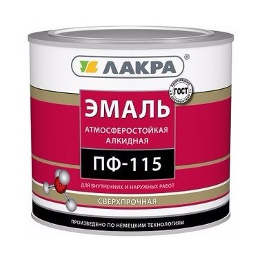 Эмаль ПФ-115 2,0 кг Лакра белая матовая