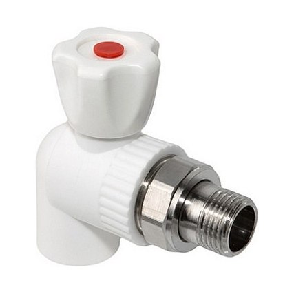 Кран шаровой для радиатора угловой 20х1/2" VALFEX