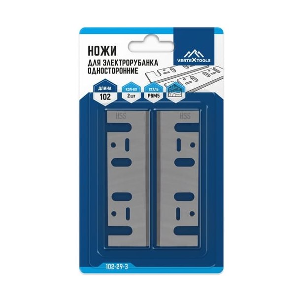 Нож для электрорубанка Vertextools (2шт)