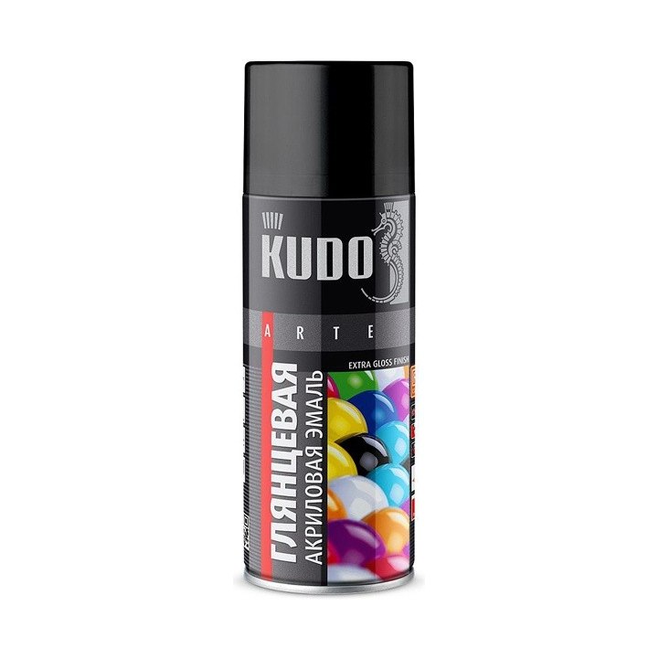 Краска аэрозольная RAL9005 KUDO черная