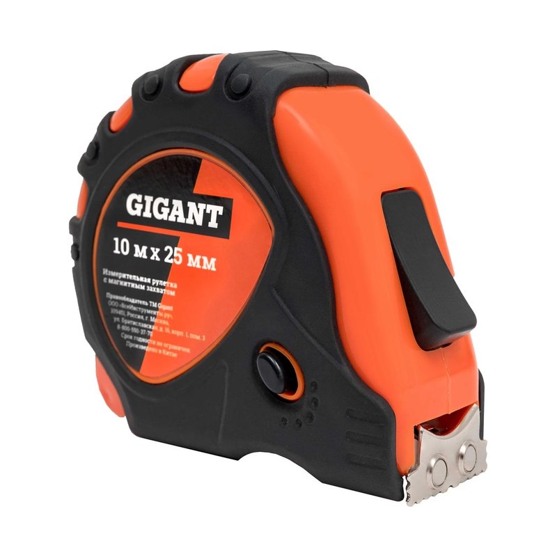 Рулетка Gigant с магнитным захватом (10м)