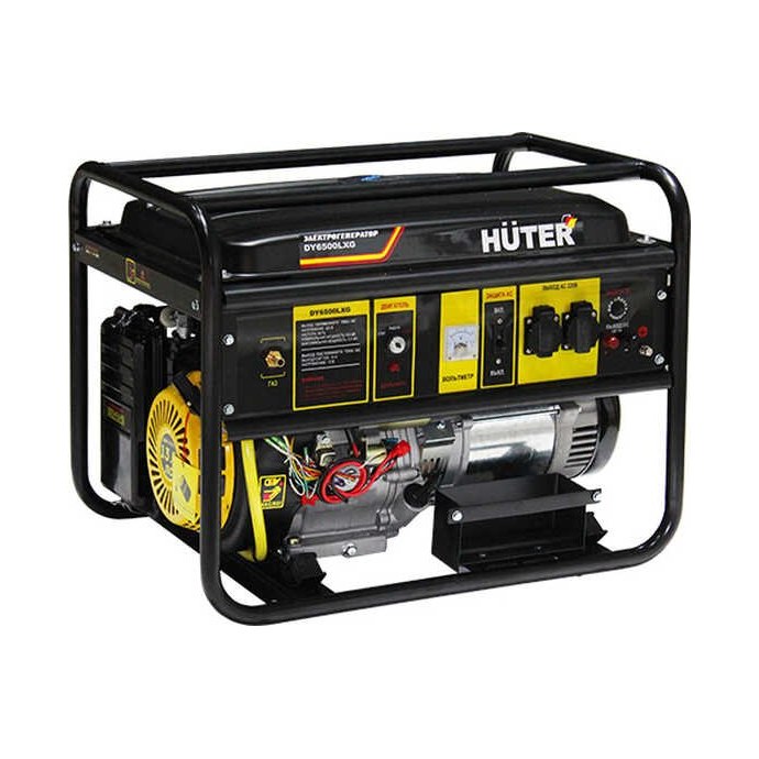 Электростанция газобензиновая HUTER DY6500LXG