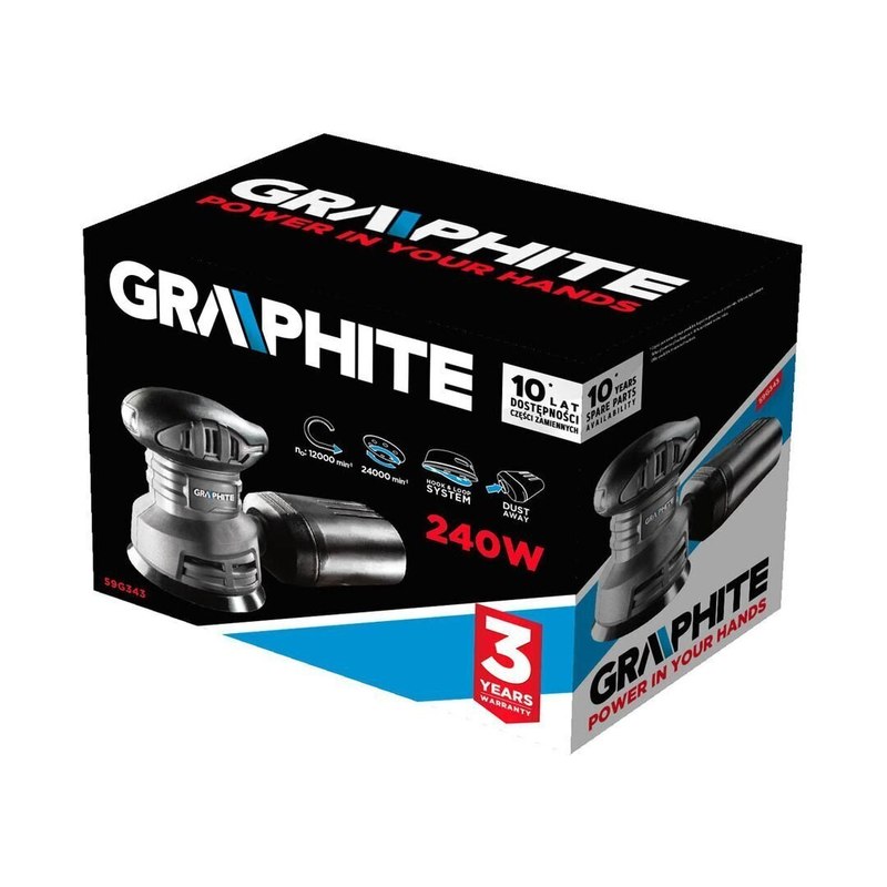 Машина шлифовальная эксцентриковая GRAPHITE 125/240Вт