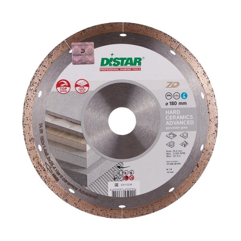 Диск алмазный DISTAR 1A1R Hard Ceramics