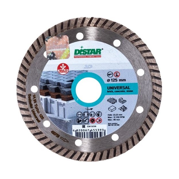 Диск алмазный DISTAR Turbo Bestseller Universal 125 мм