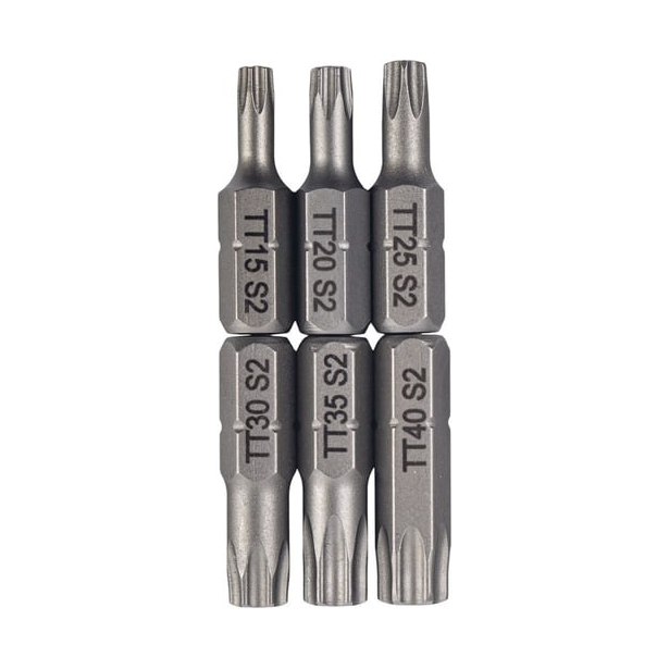 Биты торсионные TORX S2 25мм набор