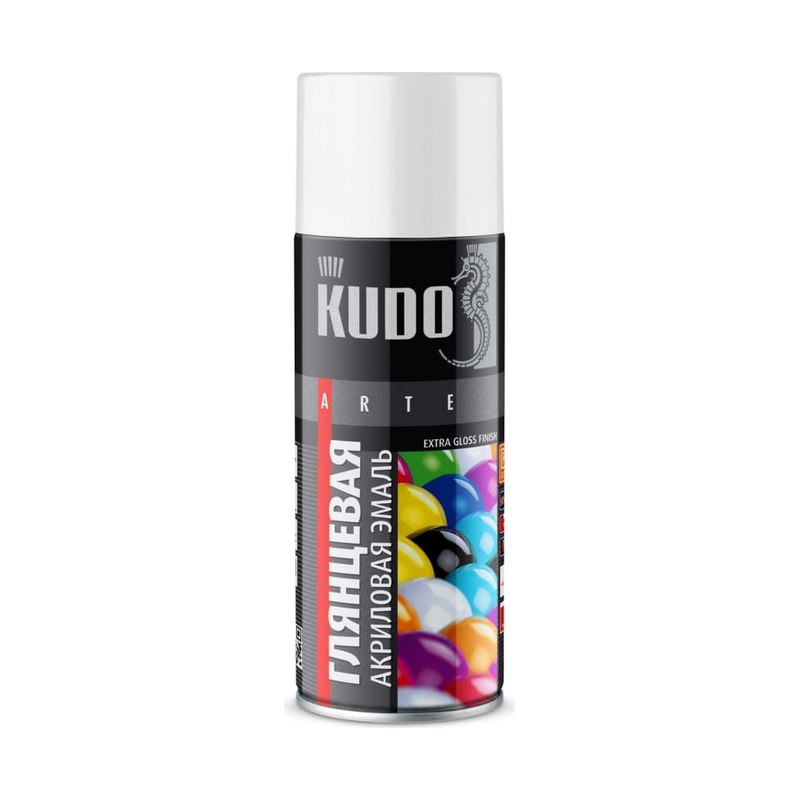 Краска акриловая KUDO RAL9003 белая высокоглянцевая