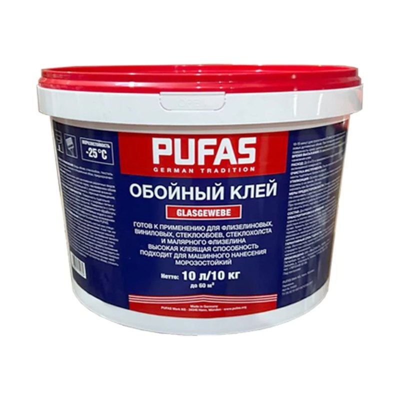 Клей для флизелиновых виниловых стеклообоев морозостойкий Пуфас