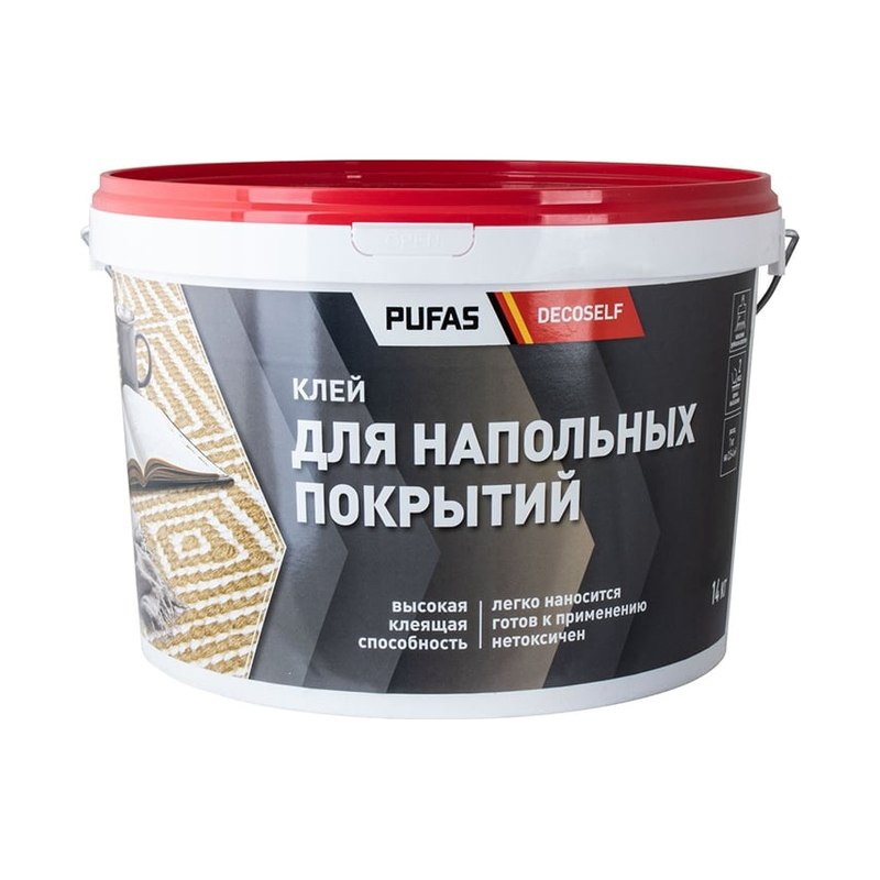 Клей для ковровых ПВХ покрытий ПУФАС 14кг