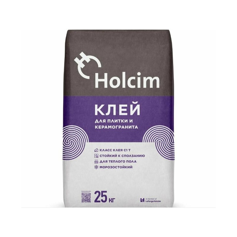Клей для плитки Holcim керамическая плитка керамогранит 25кг