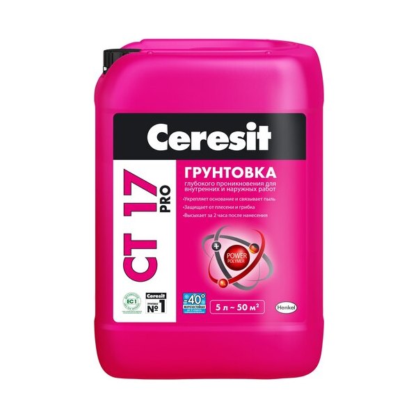 Грунтовка глубокого проникновения Ceresit CT17 PRO зимняя (5л)