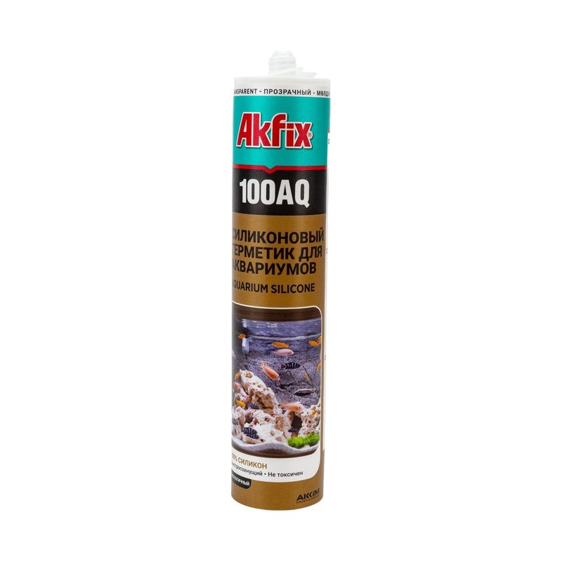 Герметик силиконовый Akfix 100AQ аквариумный прозрачный