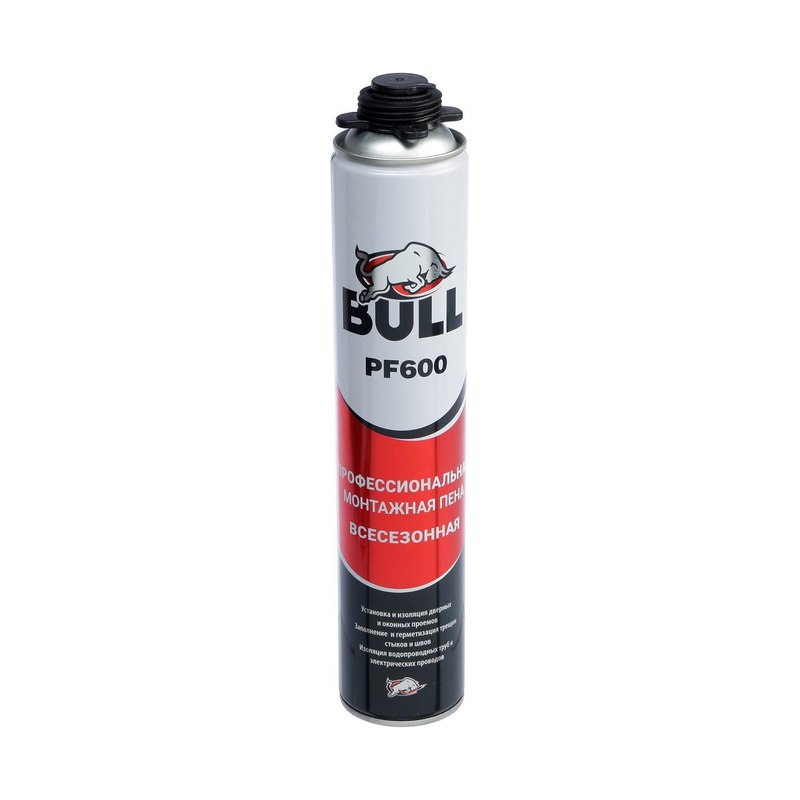 Пена монтажная профессиональная BULL PF600 pro 750мл