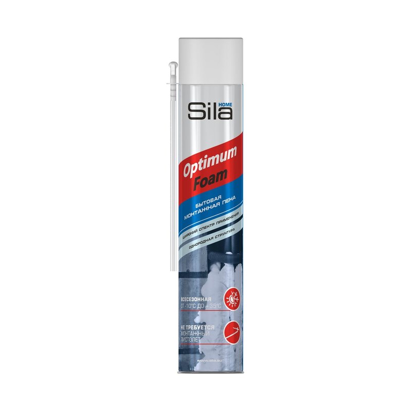 Пена монтажная всесезонная SILA HOME OPTIMUM FOAM 750мл