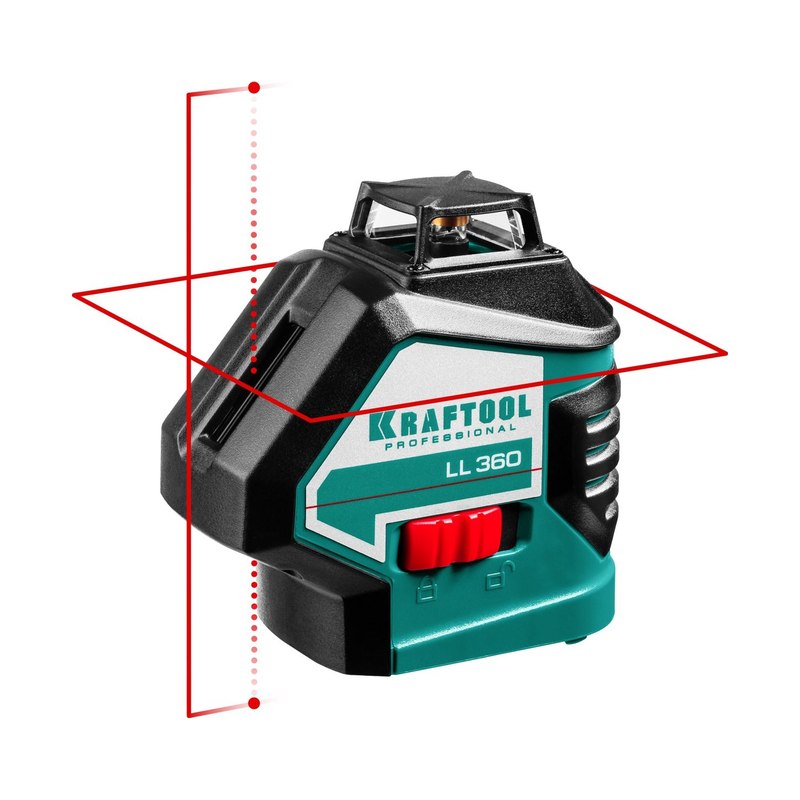 Нивелир лазерный KRAFTOOL LL360 2х360° 20м/70м IP54 точн.±0,2мм/м в коробке