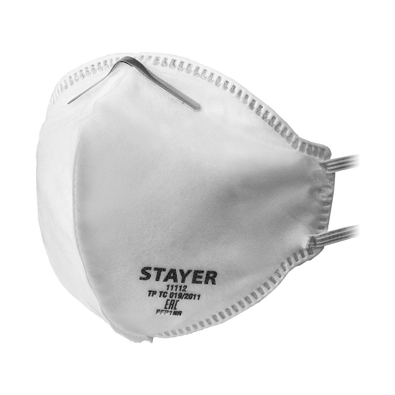 Полумаска фильтрующая плоская STAYER F-80 FFP1