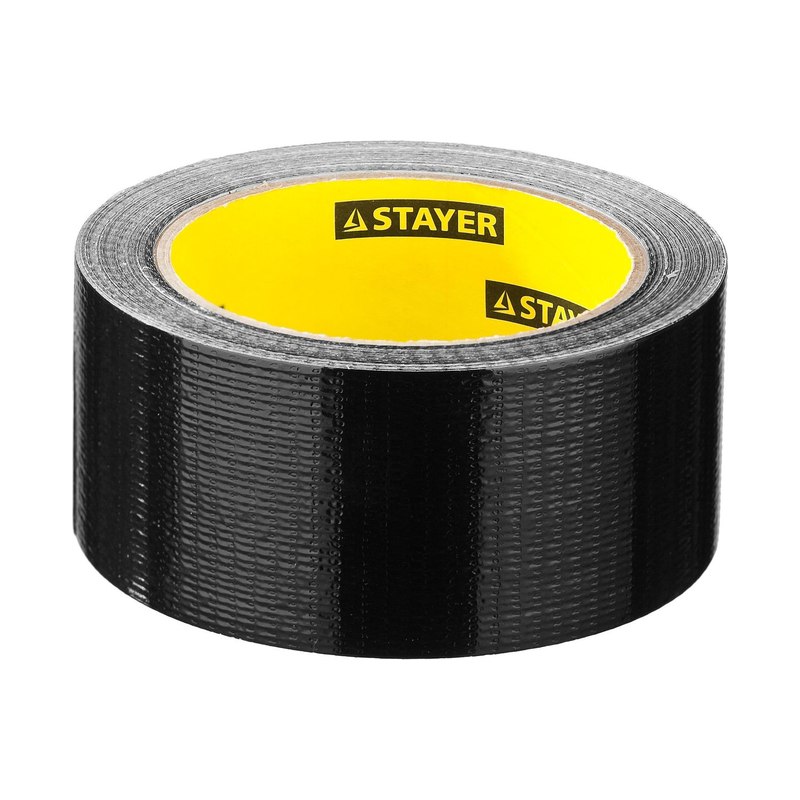 Лента армированная п/э STAYER Professional 12086-50-25 48х25мм черная