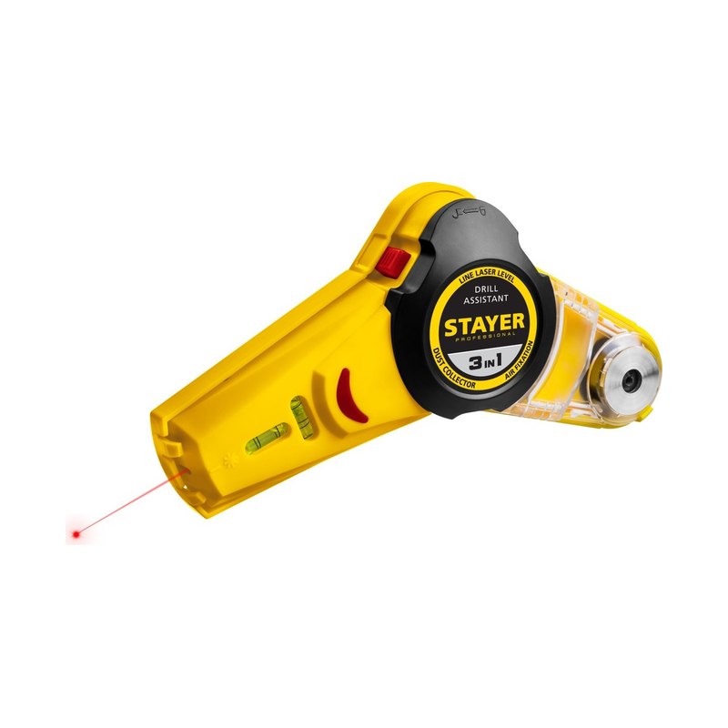 Уровень с приспособлением для сверления STAYER Drill Assistant 7м точн. ±1,5мм/м
