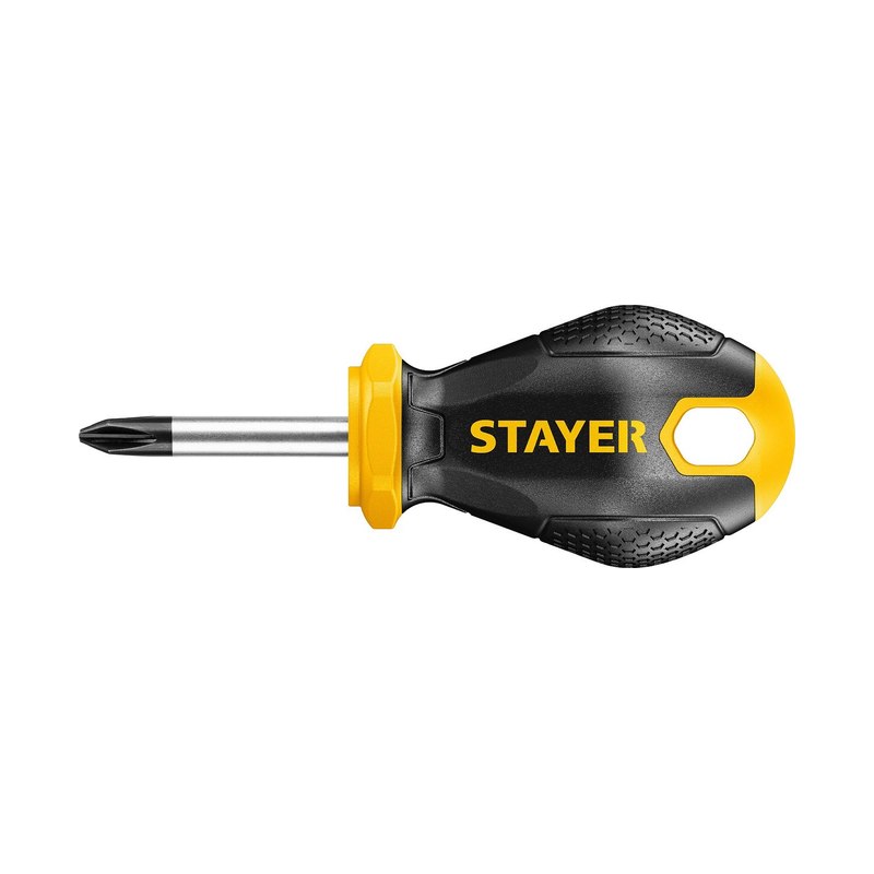 Отвертка стальная крестовая PH1 38мм STAYER HERCULES