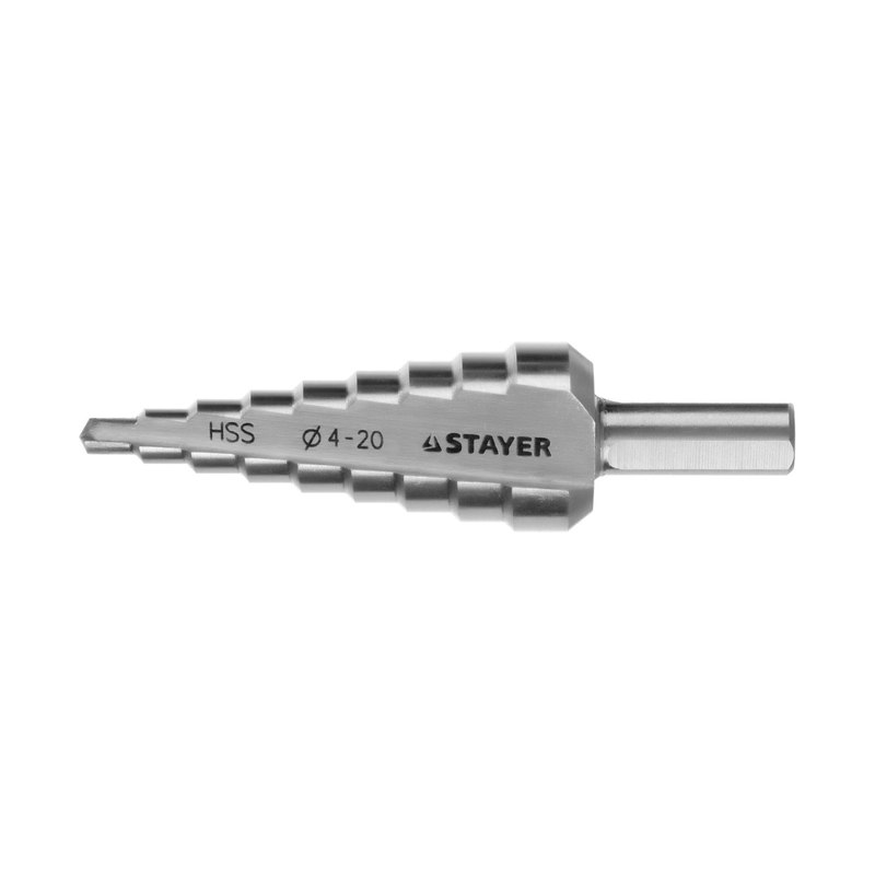 Сверло ступенчатое 4-20мм 9 ступеней STAYER