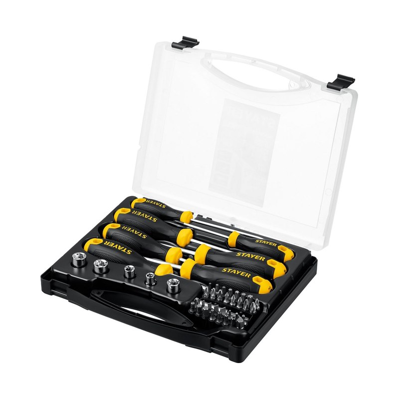 Набор отверток с насадками STAYER Max Range Pro 32предм 25134-H18