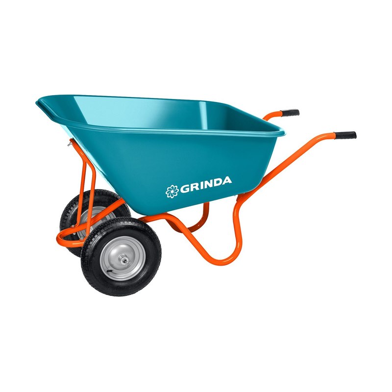 Тачка садовая кузов увеличенного объёма 260л GRINDA GP-1г/п120кг ударопрочный пл