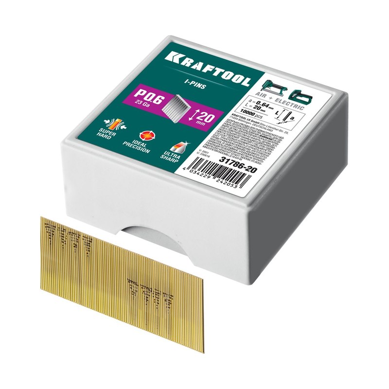 Шпилька типа PO6 20мм 23ga Kraftool