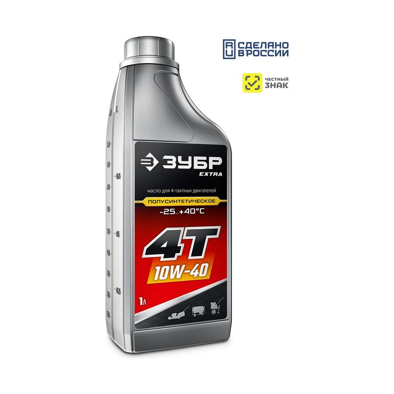 Масло полусинтетическое 4T 10W40 1л ЗУБР