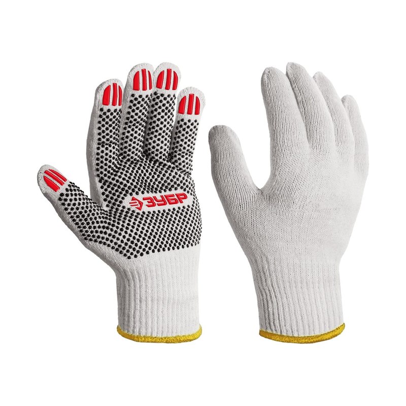Зубр оптима,L-XL,х/б перчатки,10класс